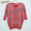Plain Sweater With Glitter