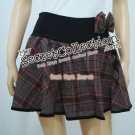 Checked Skirt Pants