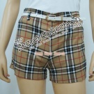 Checked Shorts (Free Belt)