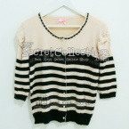 Crunched Sleeve Cardi
